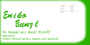 eniko bunzl business card